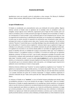 Anatomía	  del	  Estado	  
	  
Igualitarismo	   como	   una	   revuelta	   contra	   la	   naturaleza	   y	   otr