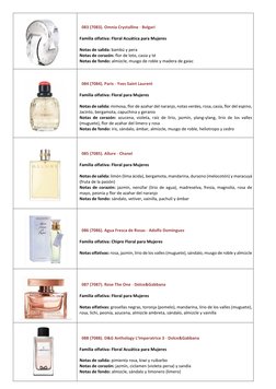 083 (7083). Omnia Crystalline - Bvlgari  
 
Familia olfativa: Floral Acuática para Mujeres 
 
Notas de salida: bambú y