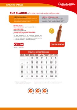 Temperatura ambiente: 30 °C
Temperatura máxima de conductor: 80 °C
No más de tres conductores por ducto
Para temperatura ambi