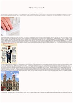 Tradições e costumes judaicos pdf
Livro tradições e costumes judaicos pdf.  
Tradições e Costumes Judaicos O PDF do primeiro