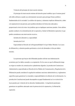 6
Violación del principio de intervención mínima:
El principio de intervención mínima del derecho penal establece que el sist
