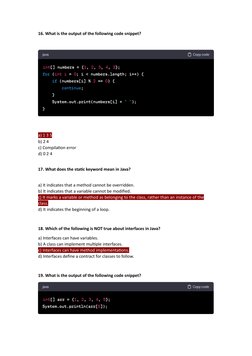 OOP Midterm Review Questions & Answers | PDF | Method (Computer ...