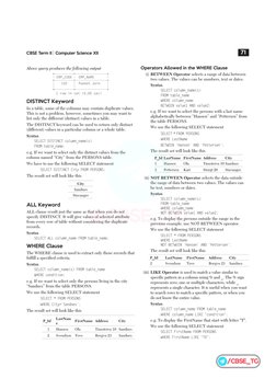 Xii SQL Full Notes | PDF