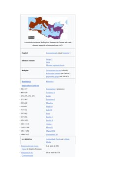 (https://en.wikipedia.org/wiki/File:4KBYZ.gif)A evolução territorial do Império Romano do Oriente sob cada
dinastia imperial