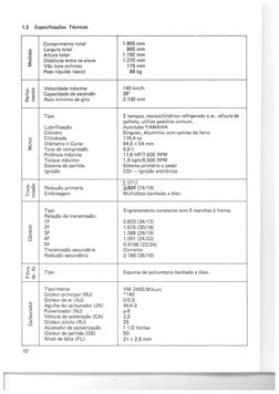 1.2 
Especificações Técnicas 
Comprimento total 
1.905 mm 
V) 
Largura total 
865mm 
(O 
~ 
Altura total 
1.150 mm 
'O 
Distâ