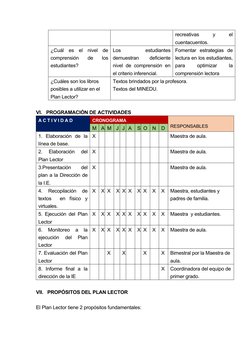 Plan Lector 2023 para Primer Grado | PDF | Educación primaria ...