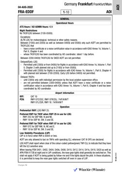 04-AUG-2022
AOI
Germany Frankfurt Frankfurt/Main
© Lido 2022
FRA-EDDF
AOI
1-10
 
GENERAL   
 
Operational Hours   
 
ATS Hour