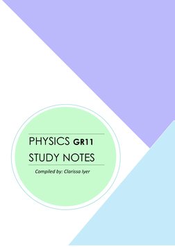 Grade 11 Physics Study Notes | PDF | Magnetic Field | Force
