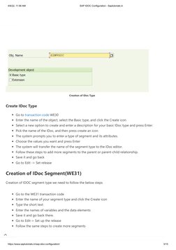 Step-by-Step SAP IDOC Configuration Guide | PDF | Electronic Data ...