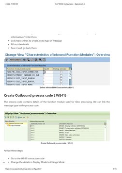 Step-by-Step SAP IDOC Configuration Guide | PDF | Electronic Data ...