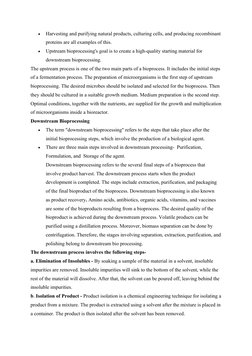 Upstream and Downstream Bioprocessing Overview | PDF | Protein ...