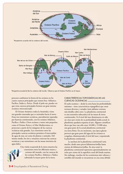 2-4 Encyclopedia of Recreational Diving
América
del Sur
América
del Norte
Antártida
Australia
Africa
Europa
Asia
Océano
At
