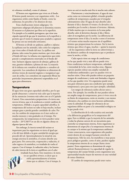 2-8 Encyclopedia of Recreational Diving
ni columna vertebral), como el calamar.
El bentos son organismos que viven en el fond