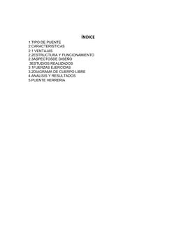 ÍNDICE
1.TIPO DE PUENTE