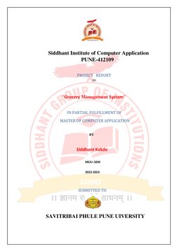 Siddhant Institute of Computer Application                      
 
  
 PUN