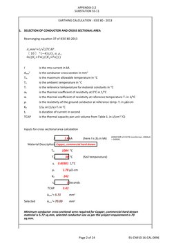 IEEE 80 Earthing Calculation Guide | PDF | Electrical Resistivity And ...