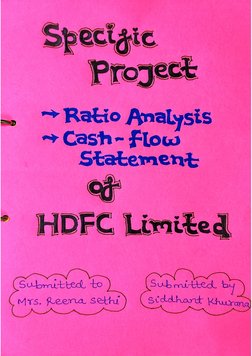 Accounts Project File Class 12th (HDFC LTD.) | PDF