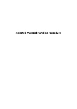 Material Rejection Procedure.pdf Rejected Material Handling Procedure | PDF | Printed Circuit Board ...