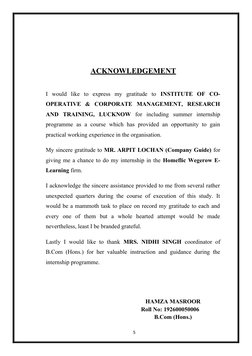 ACKNOWLEDGEMENT
I  would  like  to  express  my  gratitude  to  INSTITUTE  OF  CO-
OPERATIVE  &  CORPORATE  MANAGEMENT,  RESE