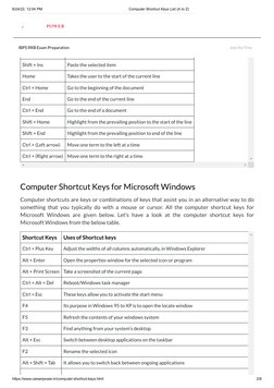 A to Z Computer Shortcut Keys Guide | PDF | Keyboard Shortcut ...
