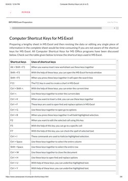 A to Z Computer Shortcut Keys Guide | PDF | Keyboard Shortcut ...