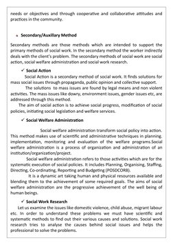needs or objectives and through cooperative and collaborative attitudes and
practices in the community.
Secondary/Auxillary M