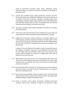 selling of Government securities, stocks, shares, debentures, bonds,
commercial papers, instruments of all kinds in fu