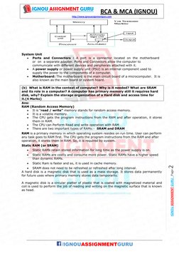 BCS-011 Computer Basics Assignment Guide | PDF | Printer (Computing ...