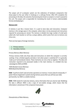 Computer Fundamentals Full Notes | PDF | Computer Data Storage ...