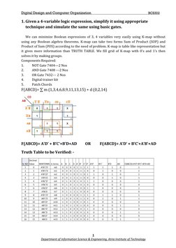 BCS302 Digital Design Lab Manual | PDF | Art | Computers