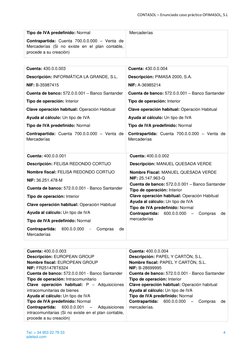 CONTASOL – Enunciado caso práctico OFIMASOL, S.L 
Tel: + 34 953 22 79 33  
sdelsol.com 
4 
 
 
Tipo de IVA predefinido: Norma