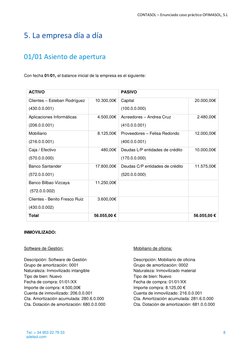 CONTASOL – Enunciado caso práctico OFIMASOL, S.L 
Tel: + 34 953 22 79 33  
sdelsol.com 
8 
 
 
5. La empresa día a día 
 
01/