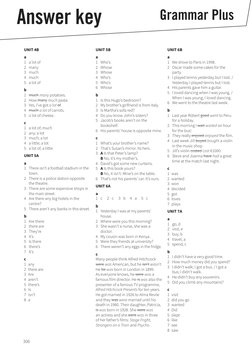 306
UNIT 4B
a
1	 a lot of
2	 many
3	 much
4	 much
5	 a lot of
b
1	 much many potatoes.
2	 How many much pasta
3	 Yes, I’ve go