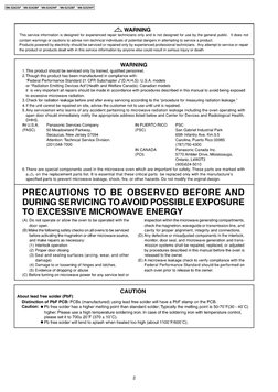 2
NN-S262SF / NN-S262BF / NN-S262WF / NN-S252BF / NN-S252WF