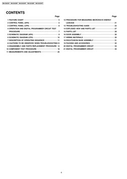 1 FEATURE CHART
5
2 CONTROL PANEL (APH)
5
3 CONTROL PANEL (CPH)
6
4 OPERATION AND DIGITAL PROGRAMMER CIRCUIT TEST
PROC