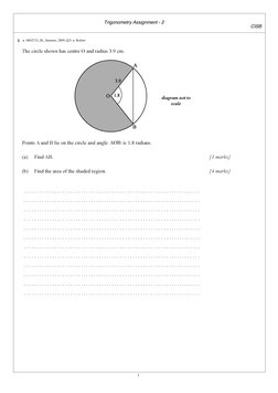 IB Trigonometry Exam Questions Archive | PDF | Trigonometry ...