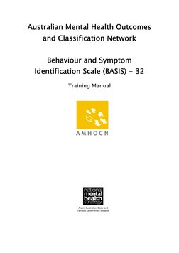Basis 32 Manual | PDF | Mental Disorder | Self Report Study