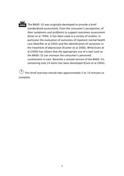 Basis 32 Manual | PDF | Mental Disorder | Self Report Study