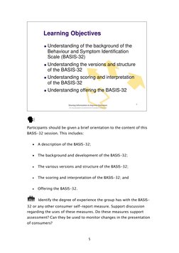 Basis 32 Manual | PDF | Mental Disorder | Self Report Study