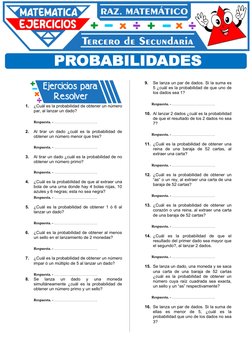 Ejercicios de Probabilidad para Secundaria | PDF | Métodos y materiales ...