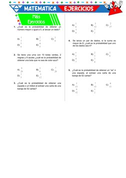 Ejercicios de Probabilidad para Secundaria | PDF | Métodos y materiales ...