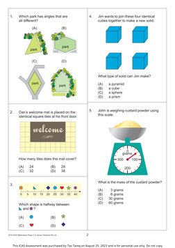 2018 ICAS Maths Paper C | PDF | Numbers | Arithmetic