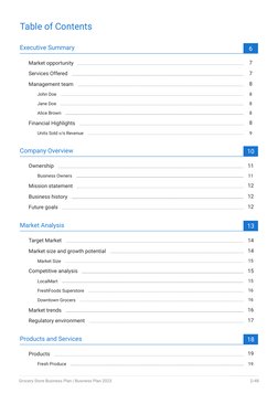 Grocery Store Business Plan 2023 | PDF | Retail | Marketing