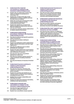 Published October 2018
Copyright © 2018 The Chartered Insurance Institute. All rights reserved.
2 of 4
1.
Understand the mate