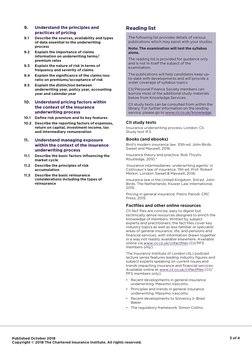 Published October 2018
Copyright © 2018 The Chartered Insurance Institute. All rights reserved.
3 of 4
9.
Understand the prin