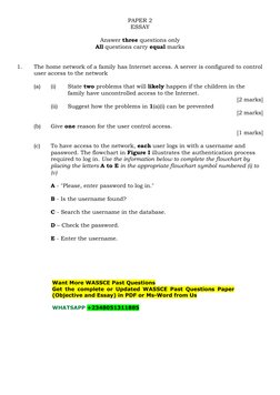 WAEC 2023 Computer Studies Past Questions | PDF | Computer Data Storage ...