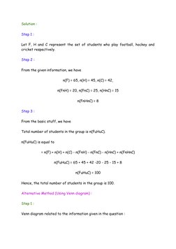 Sets and Venn Diagram Word Problems | PDF | Mathematics | Science
