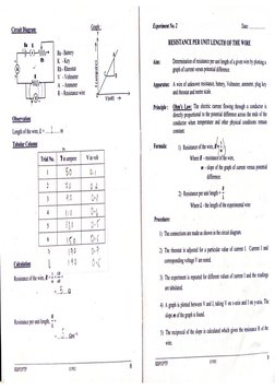 Ii Puc Physics - Practical Manual | PDF