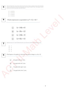 Act Math Pdf 2 Answer Act 2 Math Model Exam Guide | PDF