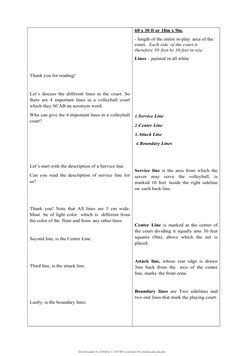 Volleyball Lesson Plan for PE Class | PDF | Volleyball
